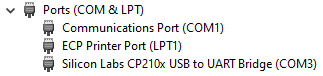 Device Manager Ports